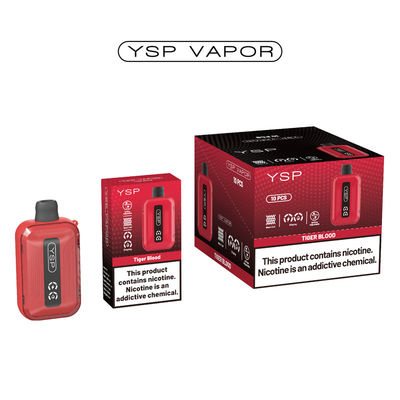 500mAh 15ml 10000 Puff Vape Typ C Nachladekast mit Bildschirm