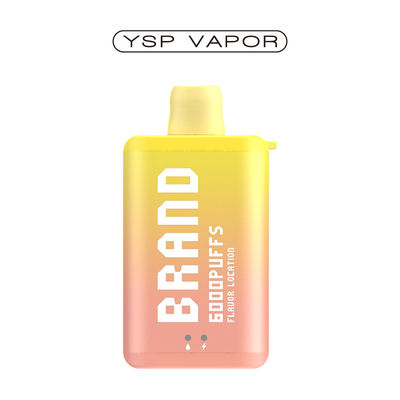 10 ml 6000 Puff Vape E Zigarette Wiederaufladbare Einweg-Vape-Box