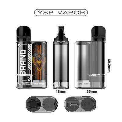 OEM 3ML Vape Pod System 800 Puffs Smart Vape Pen Nikotinfrei